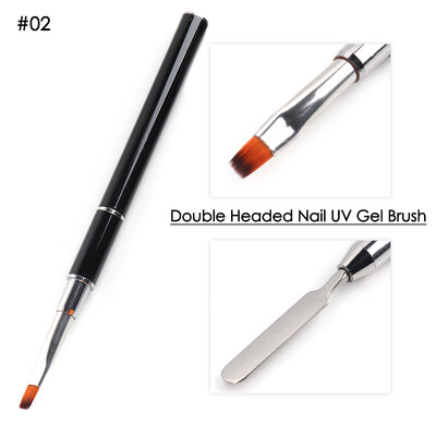 Ακρυλικό πινέλο νυχιών Σπάτουλα UV Gel Polish Extension Builder Stick Drawing Painting Pen Nail Art Brushes for Manicure Tools TR1841