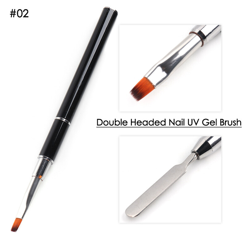 Ακρυλικό πινέλο νυχιών Σπάτουλα UV Gel Polish Extension Builder Stick Drawing Painting Pen Nail Art Brushes for Manicure Tools TR1841