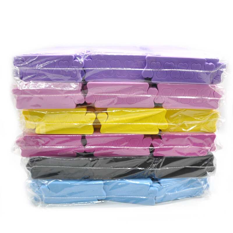 20 τμχ Μαλακά EVA διαχωριστικά δακτύλων Πολύχρωμα διαχωριστικά δακτύλων Nail Art Μανικιούρ Πεντικιούρ UV Gel Polish Beauty Nail Art Tools