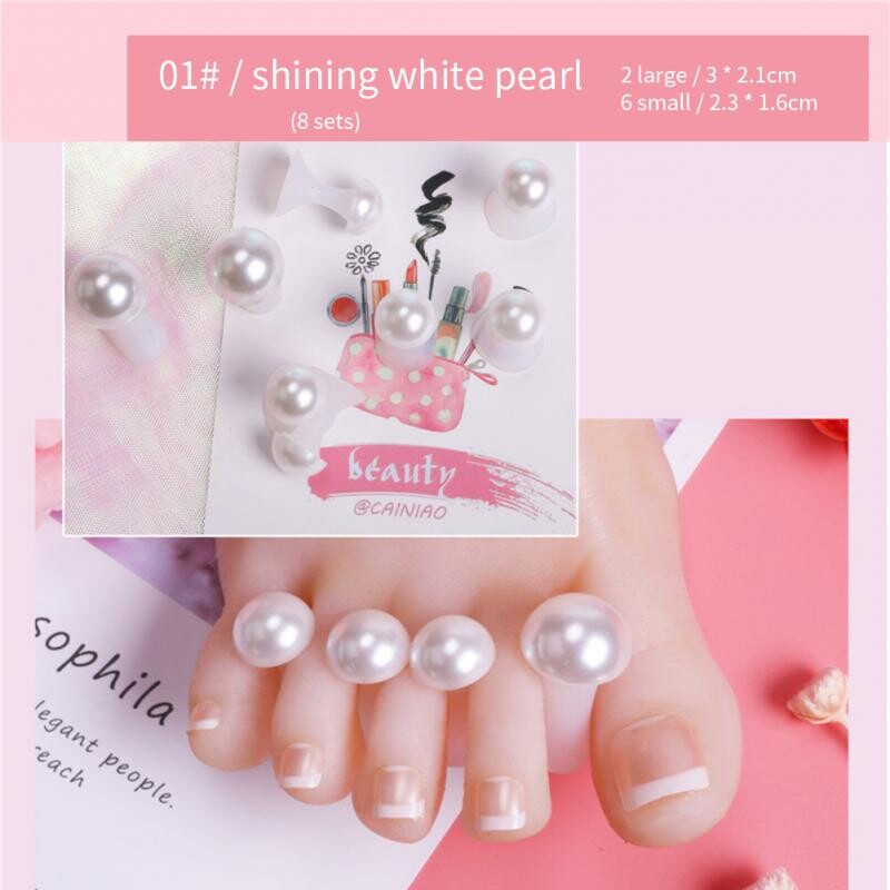 Paket Nail Art Separator za prste Noge Spužva za prste Separator Mekani gel UV lak Pribor za salon za nokte Pedikura Alat za manikuru