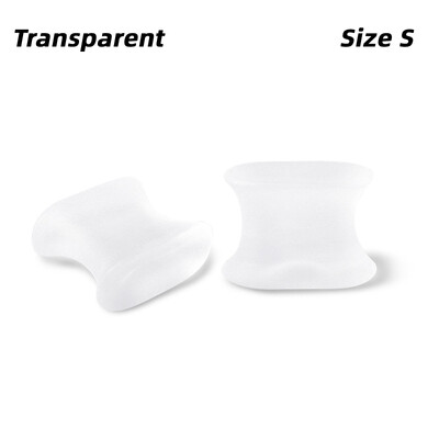 1 Pair Overlapping Toe Splitter Gel Separators Corrector Straightener Μαλακό προστατευτικό σιλικόνης Spacer Foot Care Tool Pedicure