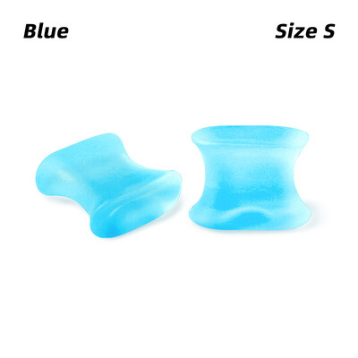 1 Pair Overlapping Toe Splitter Gel Separators Corrector Straightener Μαλακό προστατευτικό σιλικόνης Spacer Foot Care Tool Pedicure