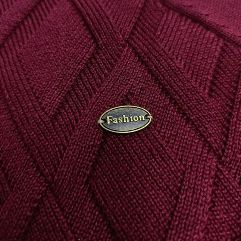 Ανδρικό πουλόβερ υψηλής ποιότητας χειμώνα 2024 πλεκτό πουλόβερ ανδρικό πλεκτό πλεκτό πουλόβερ χειμερινό πλεκτό βαμβακερό ανδρικό πουλόβερ