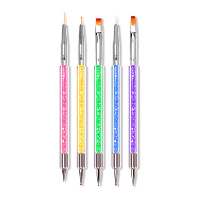 15 τμχ/Σετ βούρτσα νυχιών για μανικιούρ Gel brush For Nail Art Βούρτσα νυχιών Acrylic Gel Brush Liquid Powder Carving Σετ μακιγιάζ