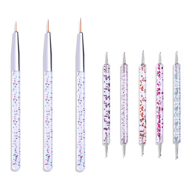 15 τμχ/Σετ βούρτσα νυχιών για μανικιούρ Gel brush For Nail Art Βούρτσα νυχιών Acrylic Gel Brush Liquid Powder Carving Σετ μακιγιάζ