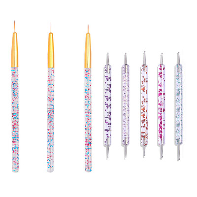 15 τμχ/Σετ βούρτσα νυχιών για μανικιούρ Gel brush For Nail Art Βούρτσα νυχιών Acrylic Gel Brush Liquid Powder Carving Σετ μακιγιάζ