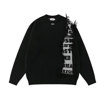 Hong Kong stil Lazy Coat Japanski dizajn Pleteni džemper Zimski džemper Muška trendi široka jesen zima debela ins odjeća