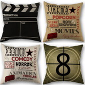 Hot Sale Stamp Abeceda Movie Series Lanena jastučnica s printom Kućna sofa Jastučnica za dnevnu sobu Spavaća soba Jastučnica