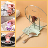 Daugiafunkcis virtuvės keptuvės puodo dangčio laikiklis Stovas Puodo dangčio stovas Šaukštas Puodo dangtis Mentele Šaukštas Sandėliavimo lentynos priedai