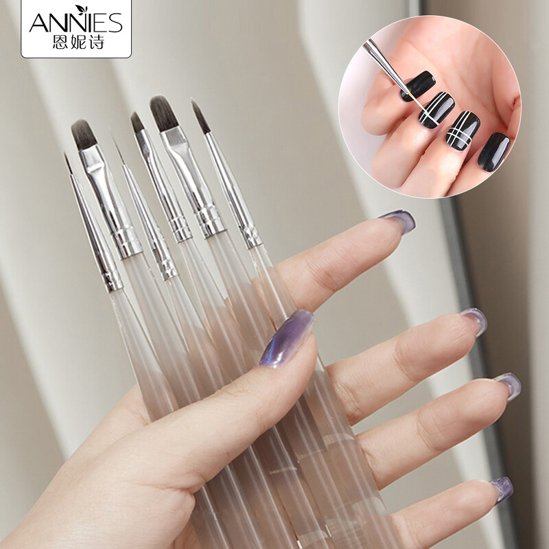 Четки за нокти Писалка за рисуване Ивица Четка за гел за нокти Четка за рисуване Гел UV лак Четка за нокти Инструменти за маникюр Писалка за точки