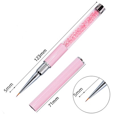 1 tk akrüülist küünekunsti pintsli jooned triibuline lille maalimine joonistuspliiats UV geeli pikendusvõre pintsli kujundus joonistus maniküüri tööriist