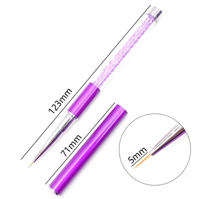 1 tk akrüülist küünekunsti pintsli jooned triibuline lille maalimine joonistuspliiats UV geeli pikendusvõre pintsli kujundus joonistus maniküüri tööriist