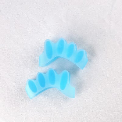 2 buc = 1 pereche Separator de degete în gel pentru copii Protector de pedichiură Hallux Valgus Orteză Îngrijirea picioarelor Îndreptător corector de bunion din silicon