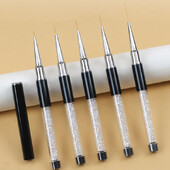 Küünekunsti pintslid Küünte täiustamine Pliiats nikerdamine Värviline maalimine Lillepliiats Küüned Tööriist Joone Joonistus Pliiats Maniküür Tööriistad Küünehari