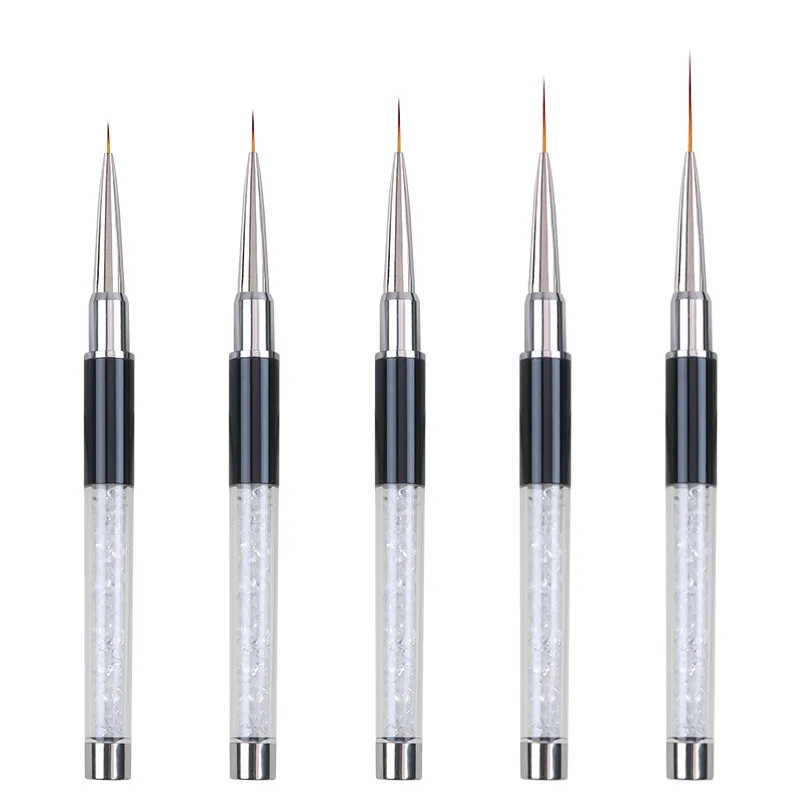 Küünekunsti pintslid Küünte täiustamine Pliiats nikerdamine Värviline maalimine Lillepliiats Küüned Tööriist Joone Joonistus Pliiats Maniküür Tööriistad Küünehari