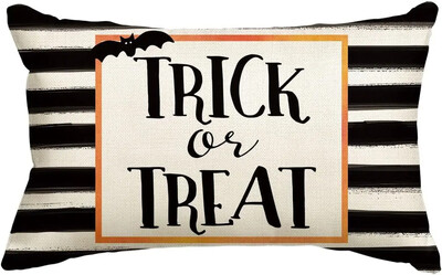 Καλύμματα μαξιλαριού Happy Halloween 20x12 ιντσών Ορθογώνιο κάλυμμα μαξιλαριού Halloween Throw Θήκη μαξιλαριού Halloween Ghost για καναπέ κρεβατιού Home