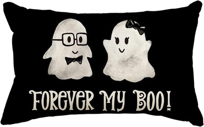 Καλύμματα μαξιλαριού Happy Halloween 20x12 ιντσών Ορθογώνιο κάλυμμα μαξιλαριού Halloween Throw Θήκη μαξιλαριού Halloween Ghost για καναπέ κρεβατιού Home