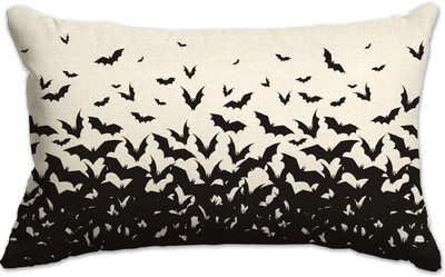 Καλύμματα μαξιλαριού Happy Halloween 20x12 ιντσών Ορθογώνιο κάλυμμα μαξιλαριού Halloween Throw Θήκη μαξιλαριού Halloween Ghost για καναπέ κρεβατιού Home