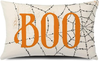 Καλύμματα μαξιλαριού Happy Halloween 20x12 ιντσών Ορθογώνιο κάλυμμα μαξιλαριού Halloween Throw Θήκη μαξιλαριού Halloween Ghost για καναπέ κρεβατιού Home