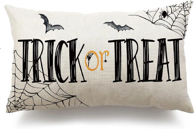 Καλύμματα μαξιλαριού Happy Halloween 20x12 ιντσών Ορθογώνιο κάλυμμα μαξιλαριού Halloween Throw Θήκη μαξιλαριού Halloween Ghost για καναπέ κρεβατιού Home