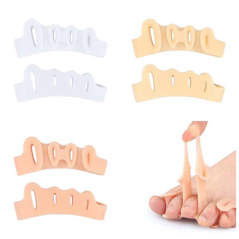 Bunion Protector Penkių skylučių pirštų tiesintuvas Pėdų priežiūros įrankiai Pėdų Valgus Korektorius Penkių skylučių pirštų skyrikliai Korektorius Nykštis