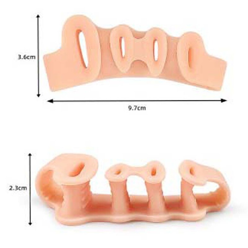 Bunion Protector Penkių skylučių pirštų tiesintuvas Pėdų priežiūros įrankiai Pėdų Valgus Korektorius Penkių skylučių pirštų skyrikliai Korektorius Nykštis