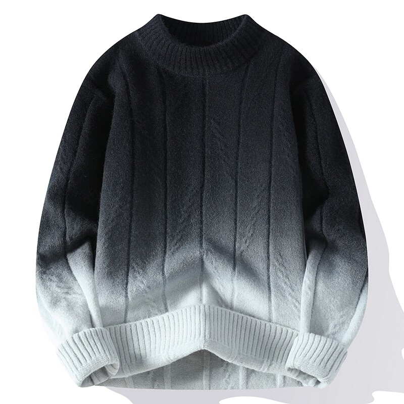 Muški pleteni džemperi usklađenih boja/muški široki pulover s okruglim izrezom i dugim rukavima, muški visokokvalitetni pulover 4XL-M