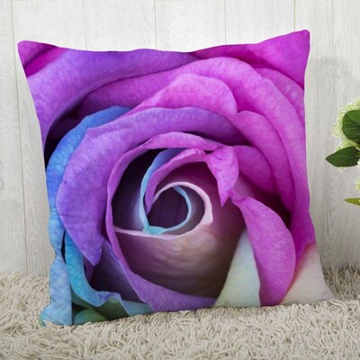 Red Rose Flower Print Μαξιλαροθήκη Καναπές Διακόσμηση γραφείου σπιτιού