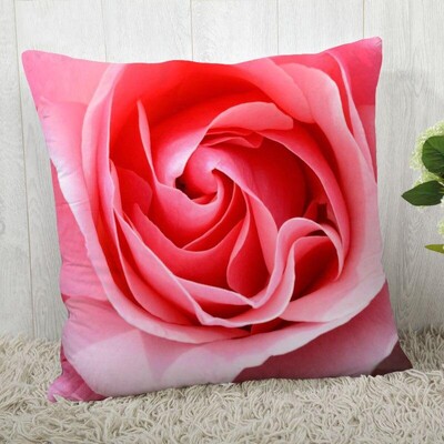 Red Rose Flower Print Μαξιλαροθήκη Καναπές Διακόσμηση γραφείου σπιτιού