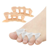 2pieces=1pair gēls trīs caurumu āmurs pirksti Ortozes Silikona atdalītāji Hallux Valgus īkšķi, korektori pēdu kopšanas rīki