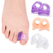 2pieces=1pair Bunion Corrector Gel Pad Stretch Hallux Valgus Protector Guard Toe Separator Pēdu kopšana Ortopēdiskie pirkstu starplikas
