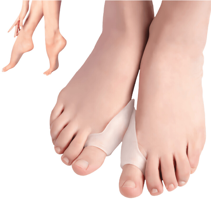 4vnt = 2 poros Gelinis didžiojo piršto tiesintuvas tarpiklis Valgus Protector silikoninis pėdų pirštų atskyriklis buniono reguliatoriaus pagalvėlės skausmą malšinantis