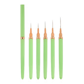 7/9/11/15/25MM küünelaineri pintslite komplekt UV geelküüneharjade komplektid 5tk French Stripe Line Maalimine Joonistus Lillepliiats Maniküüri tööriistad