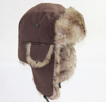 Unisex Warm ανδρικό γυναικείο Trapper Cap Aviator Trooper Earflap Winter Flaps Καπέλο σκι Νέα καπέλα Bomber Καπέλο σκι Ρωσίας Καπέλα από ψεύτικη γούνα