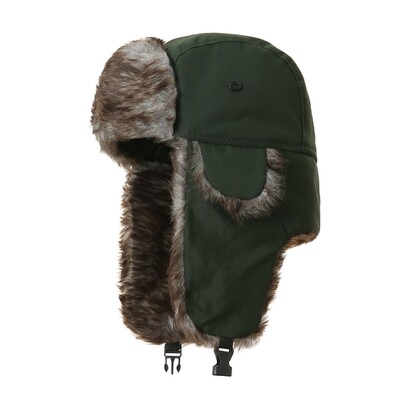 Унисекс топла мъжка дамска капачка с трапер Aviator Trooper Earflap Winter Flaps Ски шапка Нови бомбардировъчни шапки Руска ски шапка Шапки с изкуствена кожа