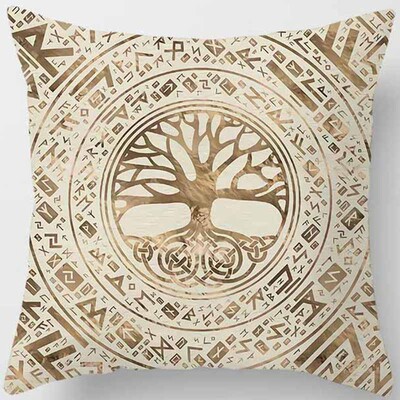 Drvo tamnog svijeta s printom jastuka za uređenje doma Jastuk za sofu u automobilu
