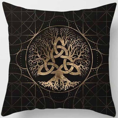 Drvo tamnog svijeta s printom jastuka za uređenje doma Jastuk za sofu u automobilu