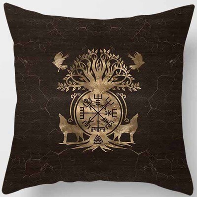 Drvo tamnog svijeta s printom jastuka za uređenje doma Jastuk za sofu u automobilu