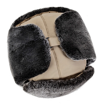 Καπέλα χειμερινού βομβαρδισμού Pilot Cap Fur Earflap Snow Caps Ζεστό καπέλο Αθλητική μάσκα προσώπου για άνδρες και γυναίκες Κράνος ποδηλάτου Beanies Masked Cap