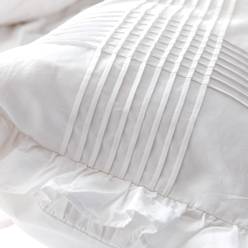 2 τεμ. 100% βαμβακερή μαξιλαροθήκη Lotus Leaf Κάλυμμα μαξιλαριού Princess Girl Dormitory Λευκό βολάν ύπνου Μαξιλαροθήκες Κλινοσκεπάσματα Διακόσμηση σπιτιού