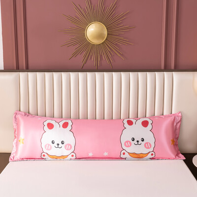 1PC Nova cool ljetna 120/150/180cm duga jastučnica dinosaur crtani jastučnica jastučnica navlaka ledena svilena satenska tkanina kućni tekstil 1kom