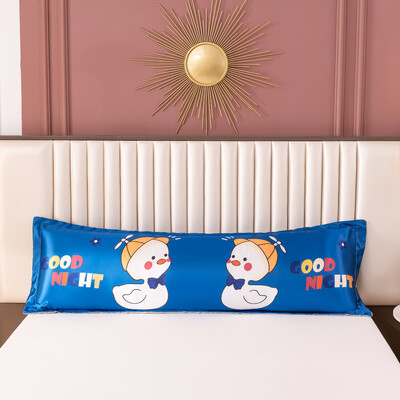 1PC Nova cool ljetna 120/150/180cm duga jastučnica dinosaur crtani jastučnica jastučnica navlaka ledena svilena satenska tkanina kućni tekstil 1kom