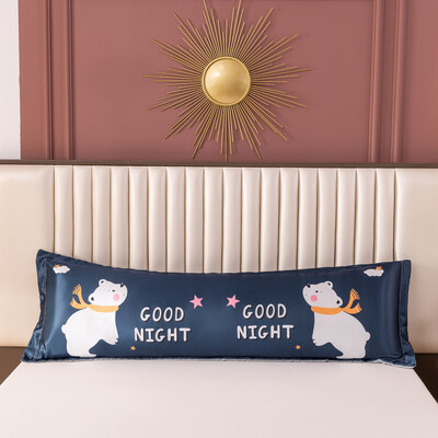 1PC Nova cool ljetna 120/150/180cm duga jastučnica dinosaur crtani jastučnica jastučnica navlaka ledena svilena satenska tkanina kućni tekstil 1kom