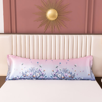 1PC Nova cool ljetna 120/150/180cm duga jastučnica dinosaur crtani jastučnica jastučnica navlaka ledena svilena satenska tkanina kućni tekstil 1kom