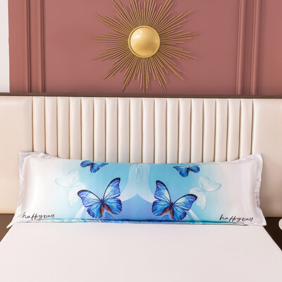 1PC Nova cool ljetna 120/150/180cm duga jastučnica dinosaur crtani jastučnica jastučnica navlaka ledena svilena satenska tkanina kućni tekstil 1kom