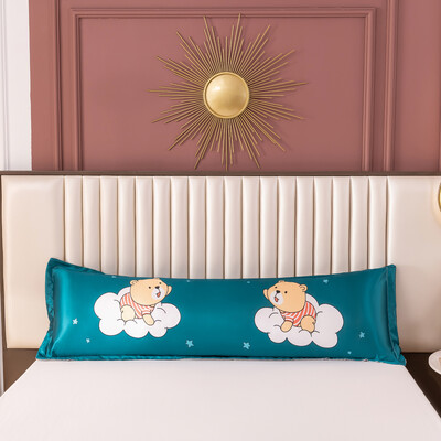 1PC Nova cool ljetna 120/150/180cm duga jastučnica dinosaur crtani jastučnica jastučnica navlaka ledena svilena satenska tkanina kućni tekstil 1kom