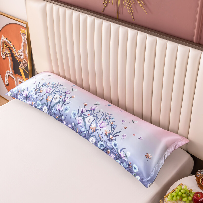 1PC Nova cool ljetna 120/150/180cm duga jastučnica dinosaur crtani jastučnica jastučnica navlaka ledena svilena satenska tkanina kućni tekstil 1kom