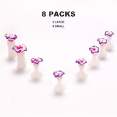 Manikīra silikona purngalu atdalītāji Populāri pirkstu atdalītāji Nail Art Manikīrs Pedikīrs Nagu želejas instrumenti