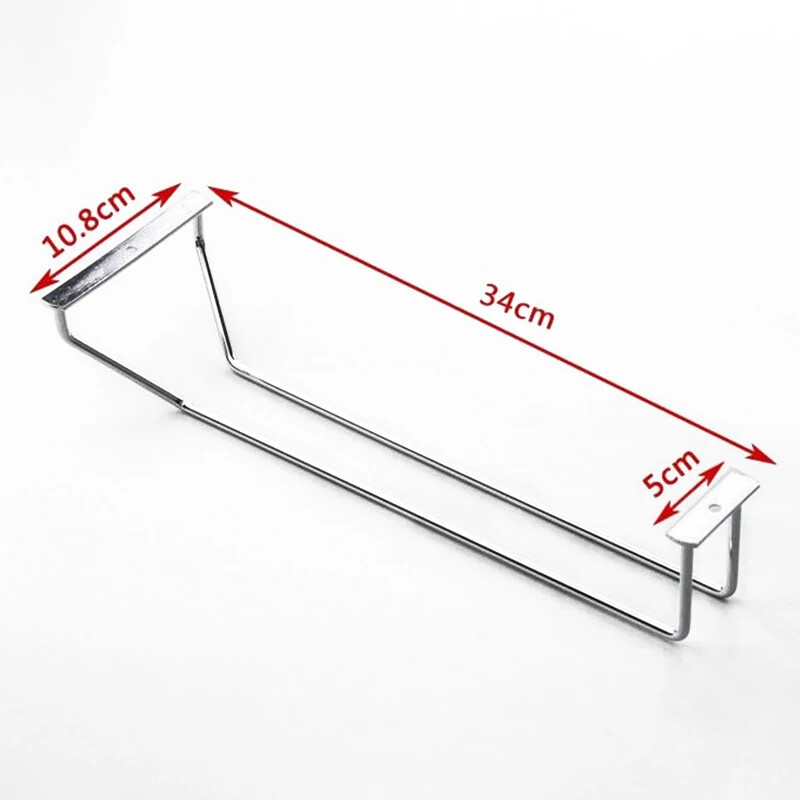 1kom Zidni nosač od nehrđajućeg čelika Viseći držač za čaše za vino za kuhinjski bar Organizator Držač za čaše