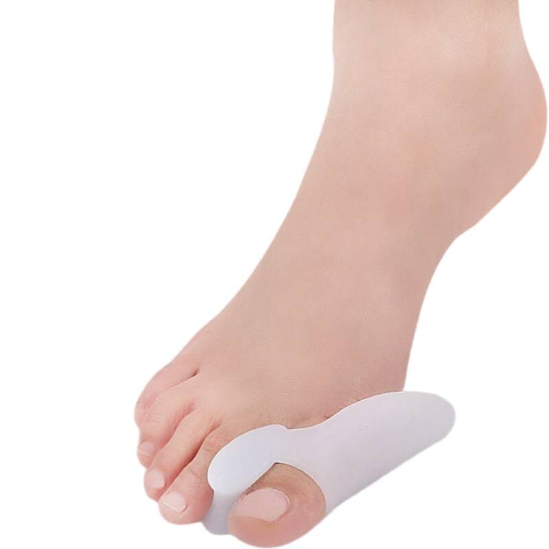 2 vnt = 1 Porinis Bunion Valgus Corrector Naudokite vyrų ir moterų didžiapėdystės kaulus dieną ir naktį, kad atskirtumėte pirštų rinkinius.